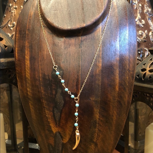 Jewelry - 🌟New Gold Horn Necklace🌟